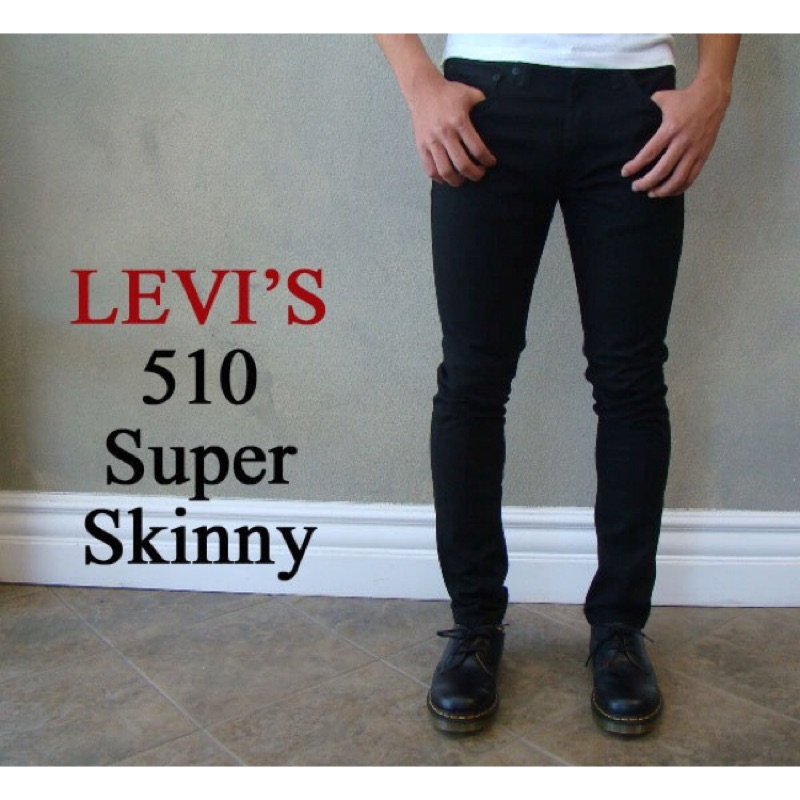 全新 W27 LEVIS 510-4173 Skinny 窄版 黑色 牛仔褲 紅標