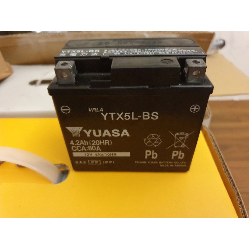 Yuasa 機車 五號 電池 YTX5L-BS