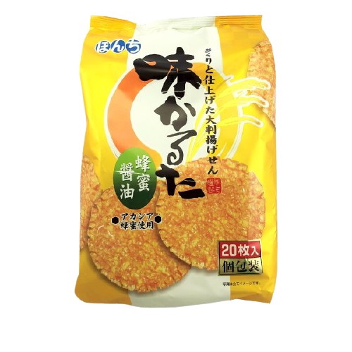 【無國界零食屋】日本 少爺 蜂蜜 醬油 燒米果 米果 仙貝 20枚 個別包裝