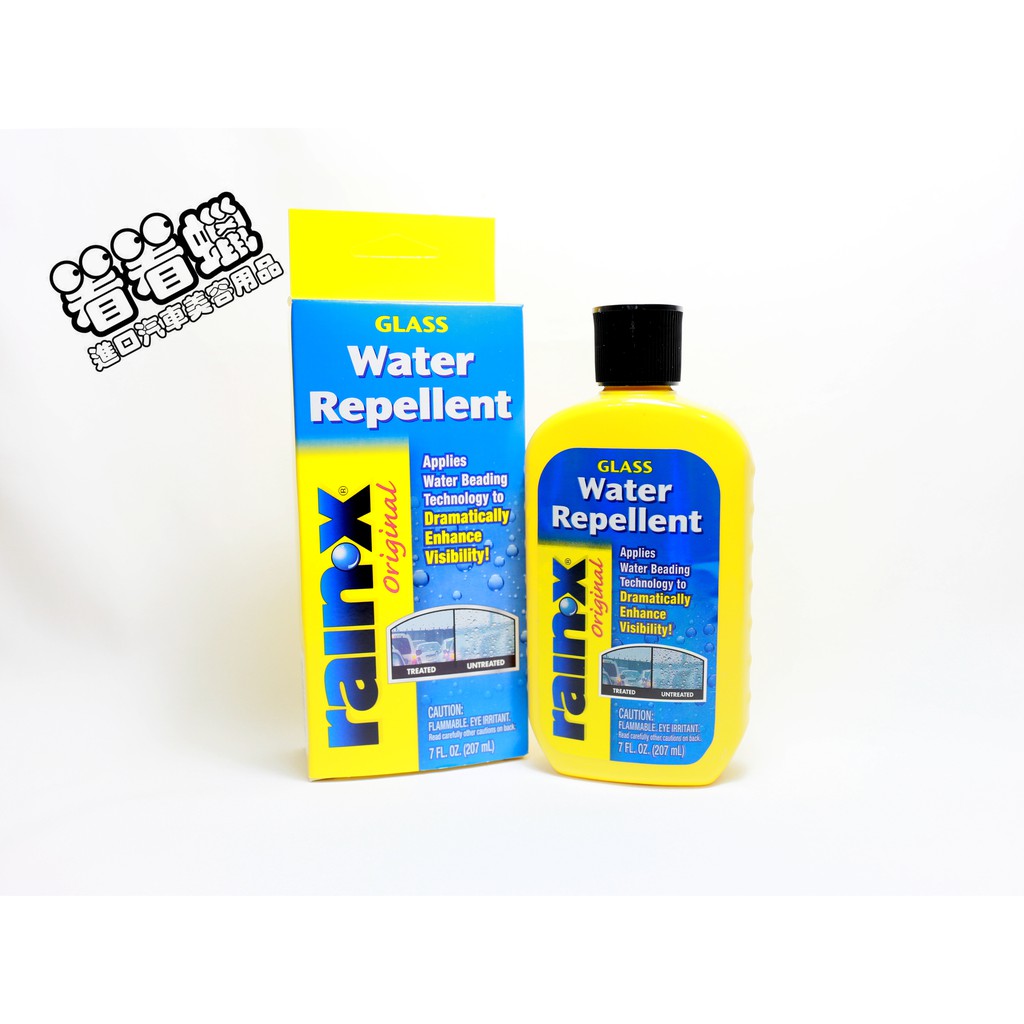 (看看蠟)RAIN-X GLASS Water Repellent(潤克斯玻璃潑水劑)