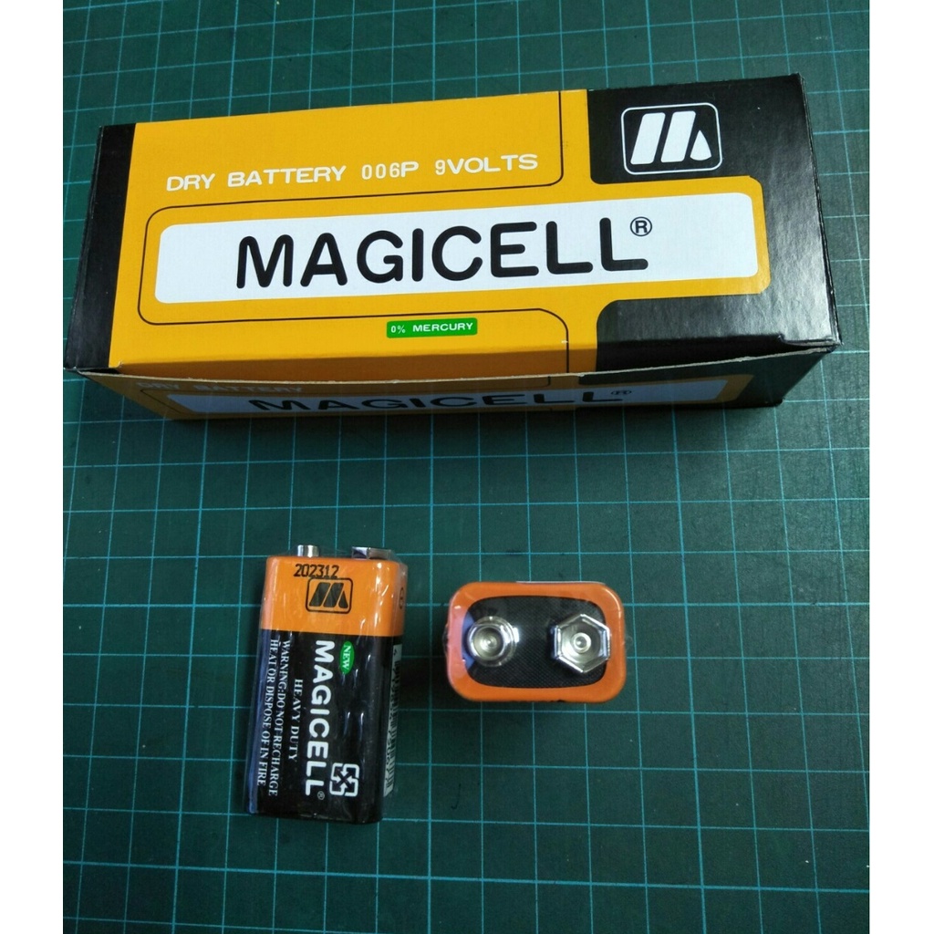 ~全新~MAGICELL 9V電池 碳鋅環保電池 9V 碳鋅電池 (1個18元) 1盒10個180元