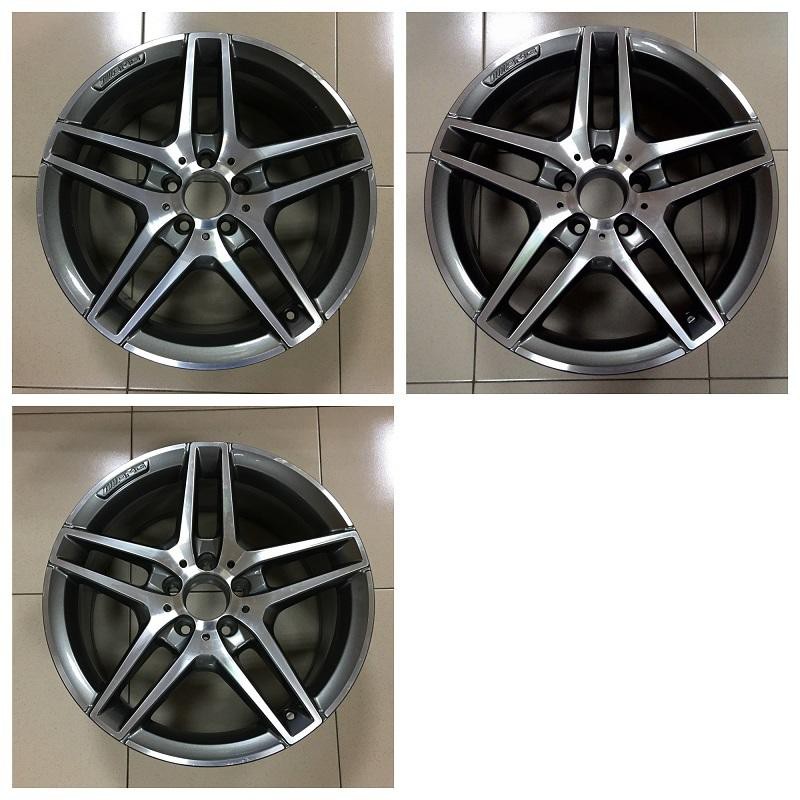 正原廠w212賓士benz E350 Amg 18吋中古 前輪 鋁圈前後配e200 E250 E63 蝦皮購物