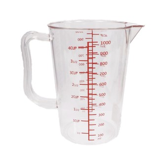 (烘焙廚房)SN4708三能烘焙器具1000ml量杯塑膠杯耐熱刻度1000cc耐熱杯量水杯透明水杯烘焙用具sn4708