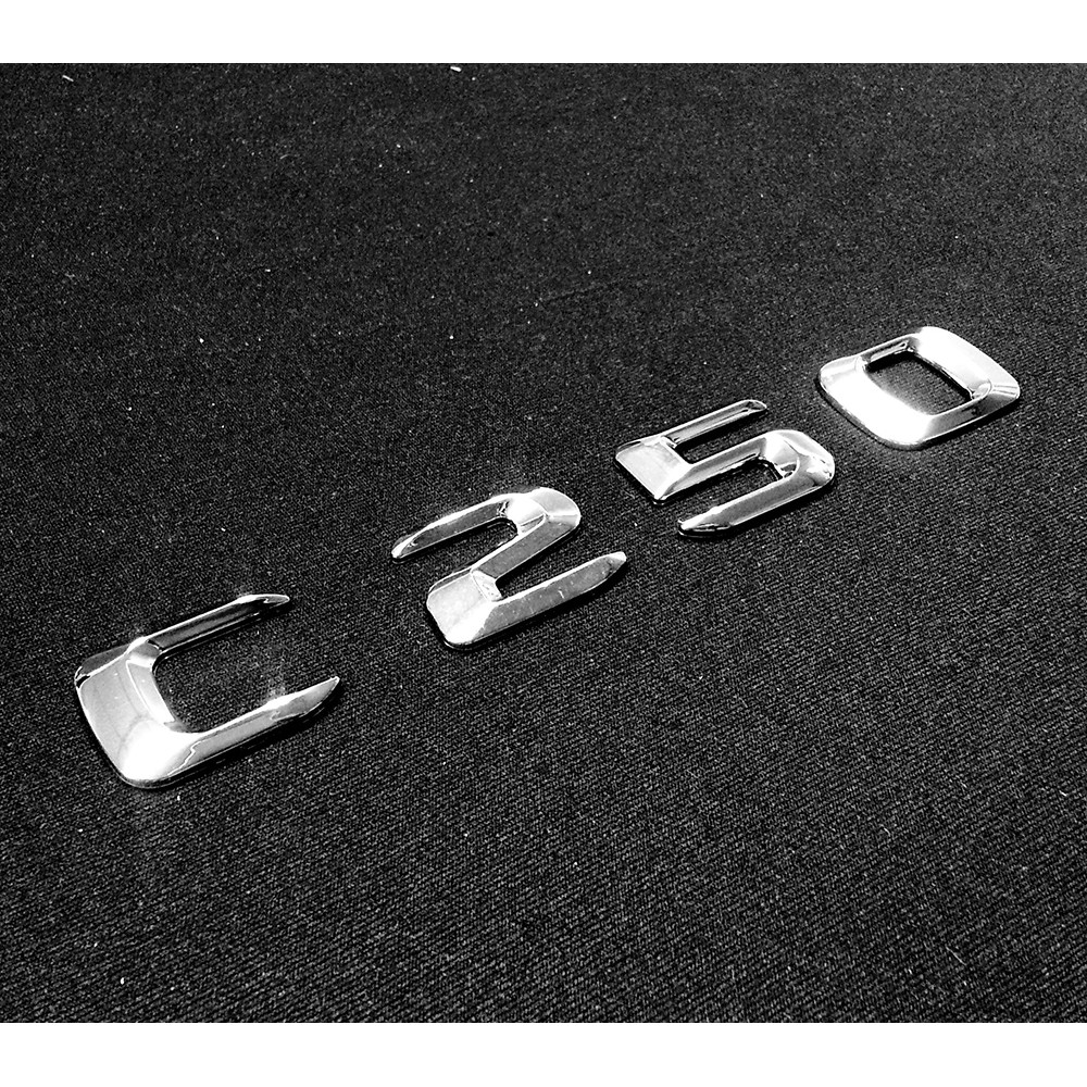BENZ C250 15年新款 尖型 字體 字標 車身字貼 後箱字體 字體高度23mm