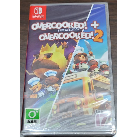 SWITCH OVERCOOKED+OVERCOOKED2，煮過頭，胡鬧厨房1+2