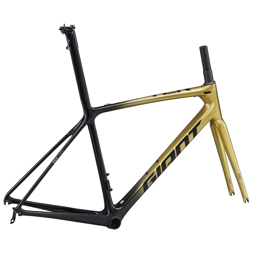 全新公司貨 Giant Tcr Advanced Sl 黑金車隊版車架前叉組一級車架聊聊詢問現貨價 蝦皮購物