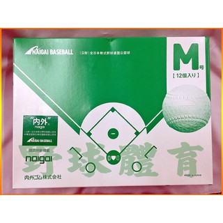 NAIGAI 軟式棒球 M-BALL 日製 比賽球 (單顆)