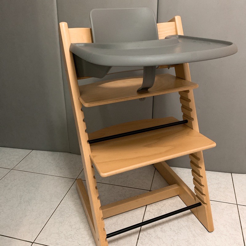 已訂）二手 stokke 餐椅 成長椅（含椅子、護座、托盤）