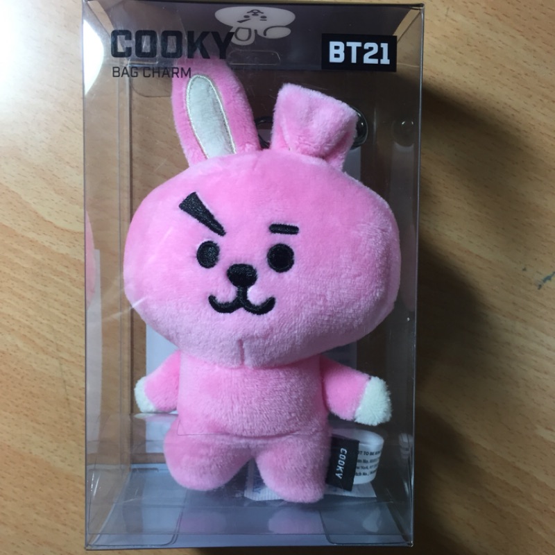 BT21 官方正版 絨毛玩偶吊飾 COOKY、CHIMMY