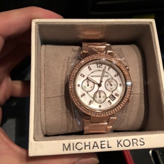 【可面交】Michael Kors MK5491 三眼 計時 腕錶 玫瑰金 女錶 39mm 基隆大錶哥 MK 保固一年