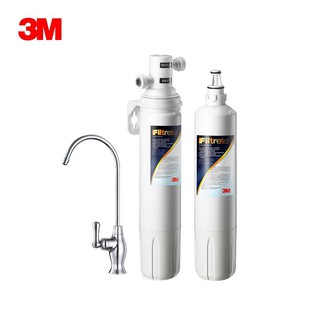3M Filtrete S003極淨便捷淨水器 搭配F003替換濾心 附NSF認證鵝頸龍頭