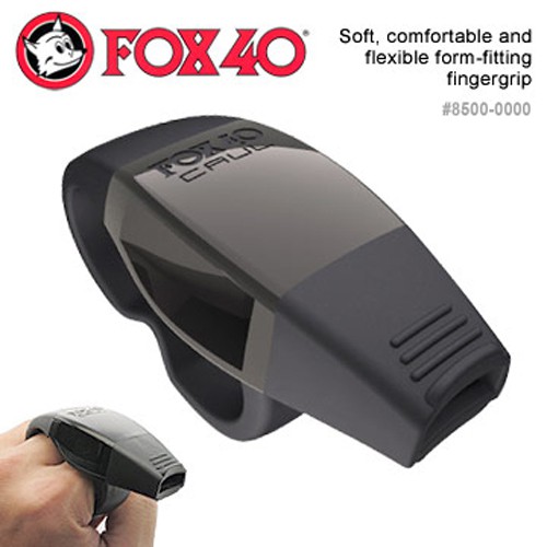 FOX 40 CAUL FINGERGRIP 哨子 CMG哨子指夾款 求生哨 黑 FOX 8500-0000 綠野山房