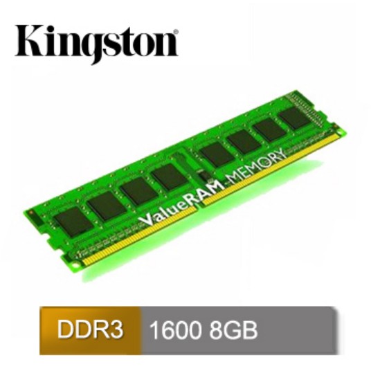 Kingston 8GB DDR3 1600 桌上型記憶體 2支 (客訂)