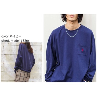 【日本代購】US POLO ASSN × WEGO 聯名限定口袋長袖Tee