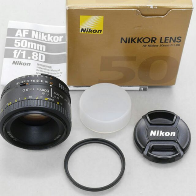 Nikon AF 50mm f/1.8D 含kenko保護鏡 (另贈減壓背帶)