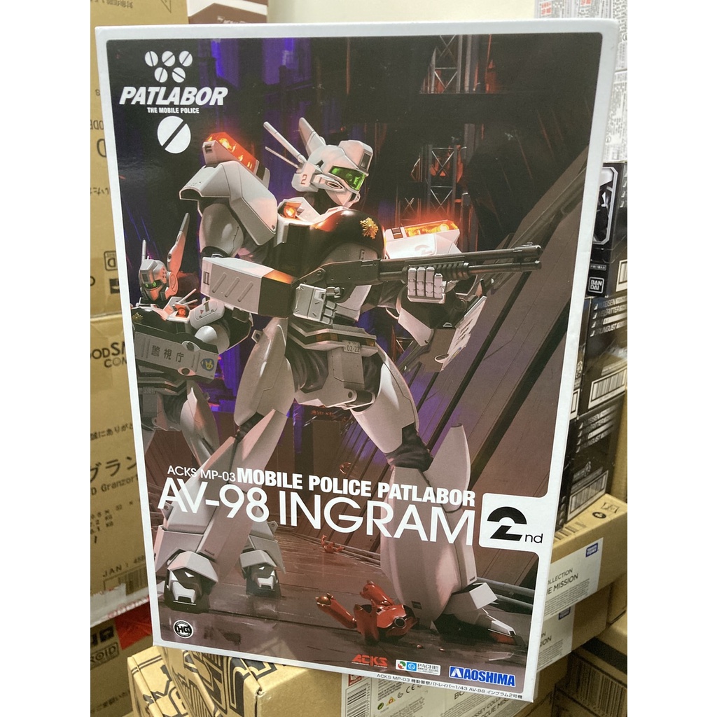 全新現貨 Aoshima 青島文化社 組裝模型 1/43 機動警察 AV-98 英格蘭姆2號機