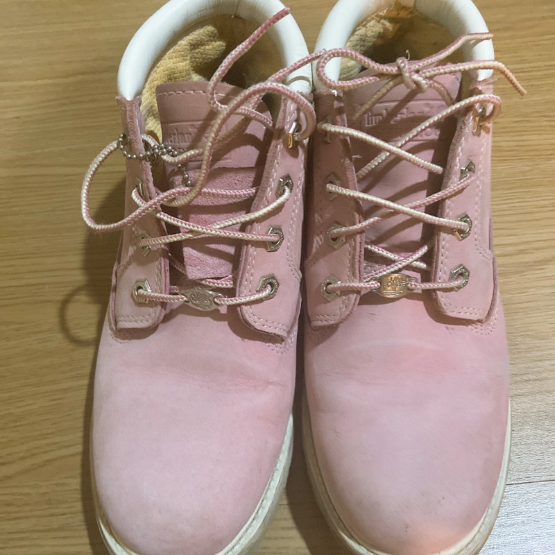 Timberland 粉紅 短靴 UK6/25cm 二手