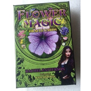 【預馨緣塔羅鋪】正版神奇花語指引卡Flower Magic Oracle Cards(全新48張)(燙金)