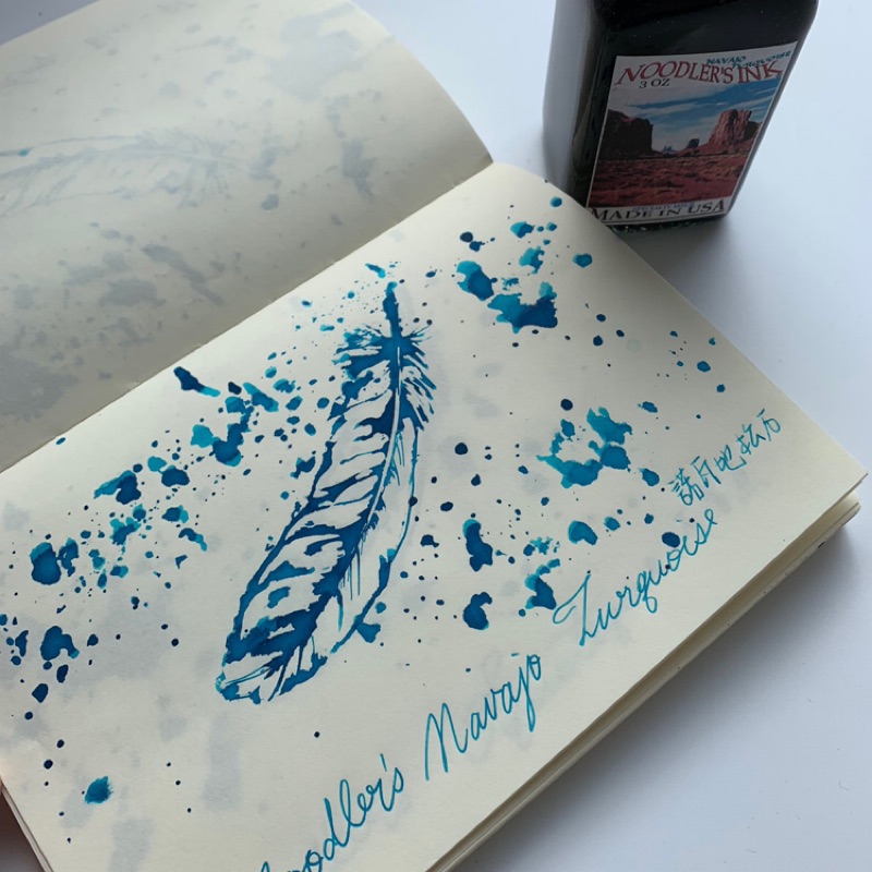 美國鯰魚 NOODLER'S INK Navajo Turquoise 諾瓦地松石  鋼筆墨水 3OZ Mesa