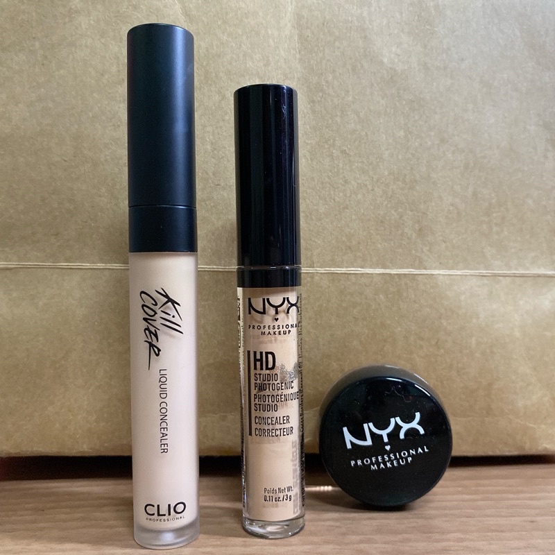 遮瑕膏 Clio、Nyx 正品killcover 新款超保濕 遮瑕液 黑眼圈 雀斑 斑點 修容 遮瑕