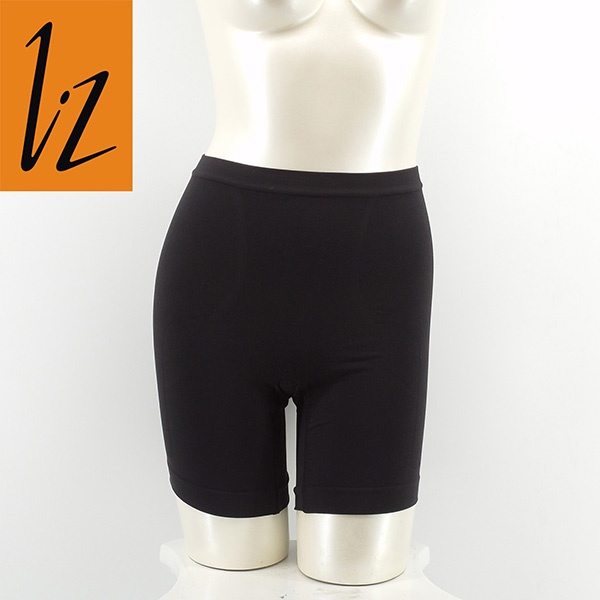 LZ-高腰大腿雕塑褲(黑.膚)