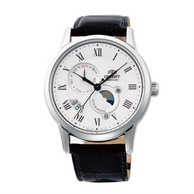 ORIENT 東方錶 SAK00002S (SUN&amp;MOON系列)新日月相錶時尚腕錶/白面42.5mm