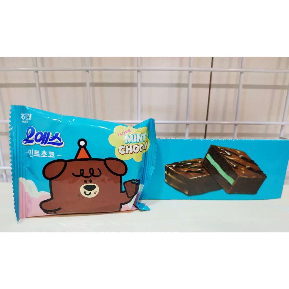【現貨 效期11/7】韓國 代購 零售 HAITAI 海太 夏日 限定 商品 薄荷 巧克力派