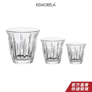 KEMORELA 復古玻璃杯 美式咖啡杯 豎條紋加厚玻璃杯 ins冰拿鐵杯 冷飲杯 耐熱加厚澳白杯 濃縮咖啡杯 現貨新款