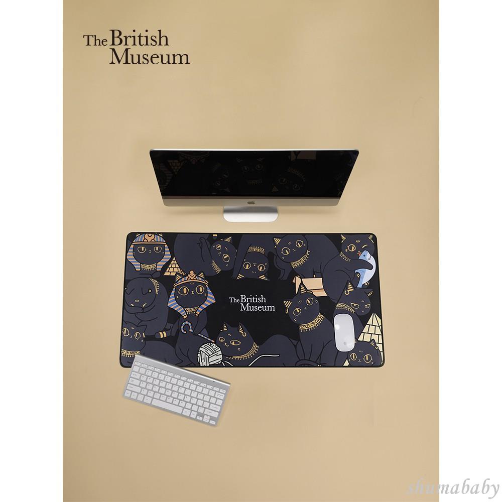🌱大英博物館蓋亞·安德森貓系列鼠標墊超大桌墊遊戲競技畢業禮物~Oz滑鼠墊