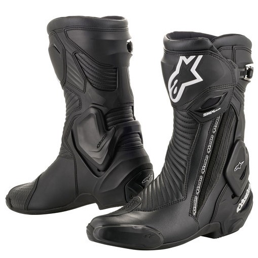 【德國Louis】Alpinestars SMX Plus V2 摩托車賽車鞋 A星黑色高筒長筒機車鞋 編號202499