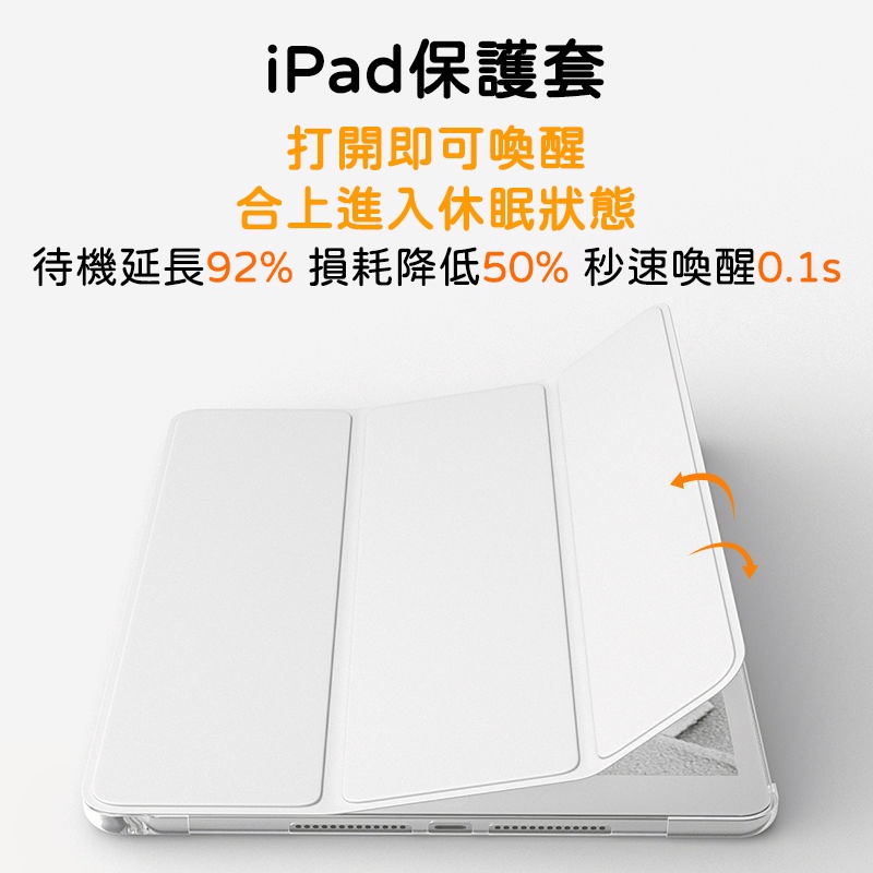 iPad保護套 適用iPad Air5 折疊皮套 iPad Pro皮套 保護鏡頭 自動休眠 帶筆槽