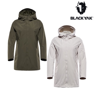 【BLACK YAK】女 ESSENTIAL 2L長版防水外套(橄綠/象牙色) 防水外套 機能外套|BYAB2WJ601
