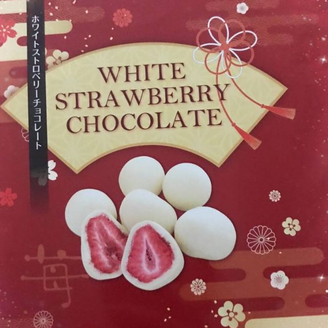 日本進口代購白色草莓巧克力