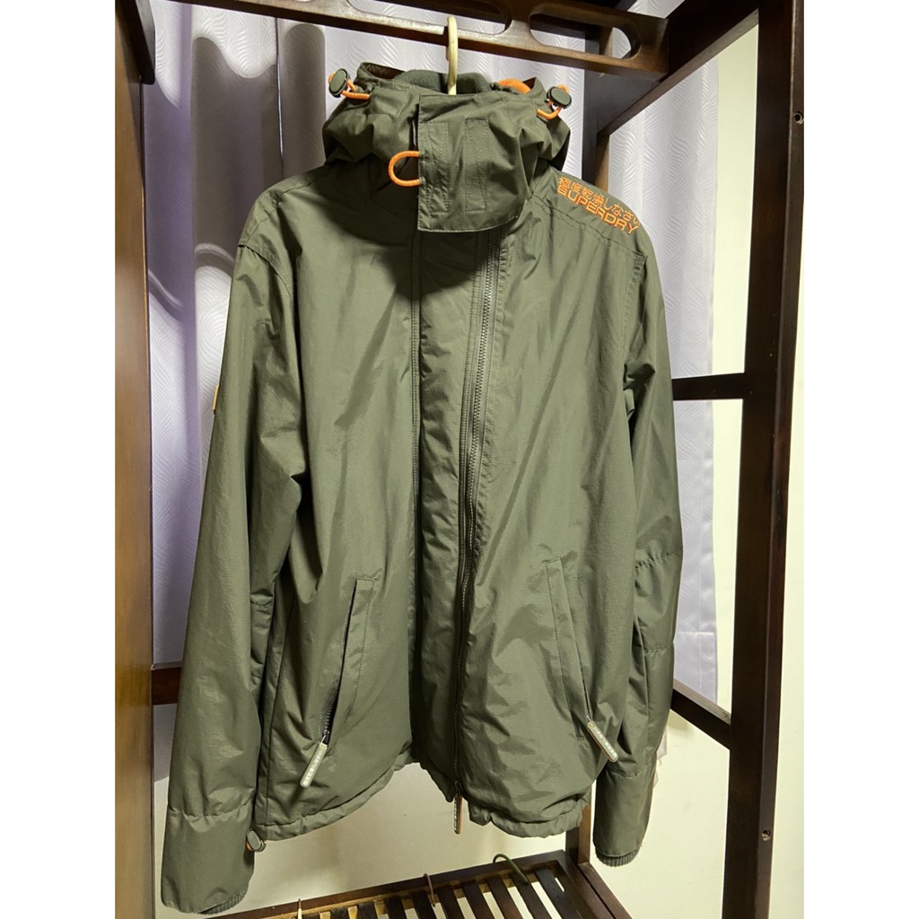 極度乾燥 SUPERDRY 防風夾克外套 防寒保暖 S號 厚款刷毛 三層拉鍊