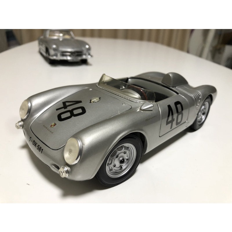 1/18 Porsche 550A Spyder 絕版超稀有賽車 金屬壓鑄模型車 保時捷