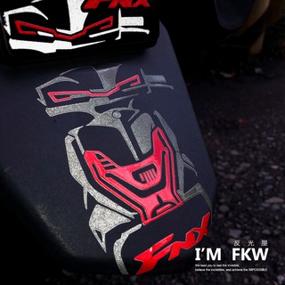 反光屋FKW FNX125 FNX 125 機車車型反光貼紙 SYM三陽防水車貼 獨家設計販售 簍空無底 車種專屬