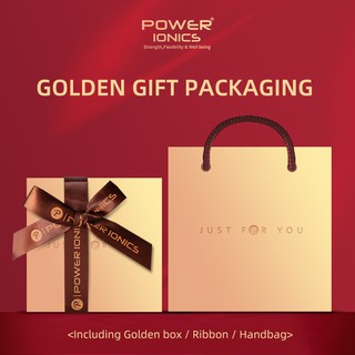 POWER IONICS派恩農曆新年/情人節/生日/紀念日 金色/紅色 禮盒包裝1套 含盒子/絲帶和手提袋