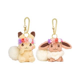 🇯🇵日本絕版正品✨神奇寶貝 復活節皮卡丘 伊布 絨毛娃娃吊飾 附可愛毛球 寶可夢中心 Pokémon