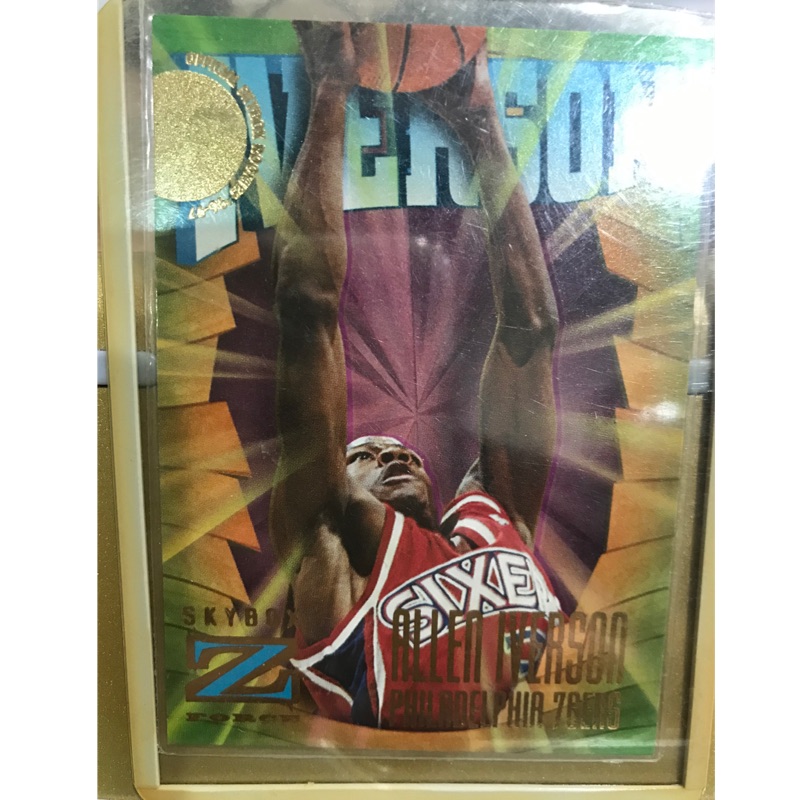 NBA 球員卡 戰神 艾佛森 Allen Iverson 費城七六人 1996 Rookie （附保護夾）
