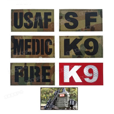 魔鬼氈 戶外用品MEDIC SF USAF K9 FIRE IR臂章反光徽章