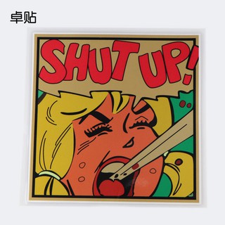 【現貨】 _ SHUT UP 咆哮 汽車貼紙大面積 劃痕 遮擋 PH2259