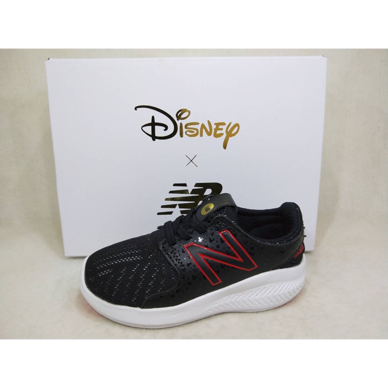 JB～New balance 童鞋 小童 Disney 聯名款 輕量 透氣 黑紅 NO.N8485