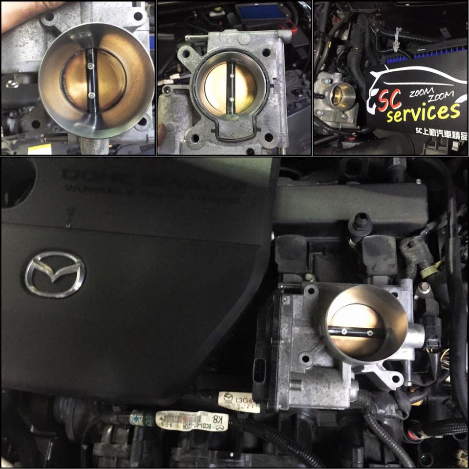 Mazda3 2.0 節氣門拋光加大