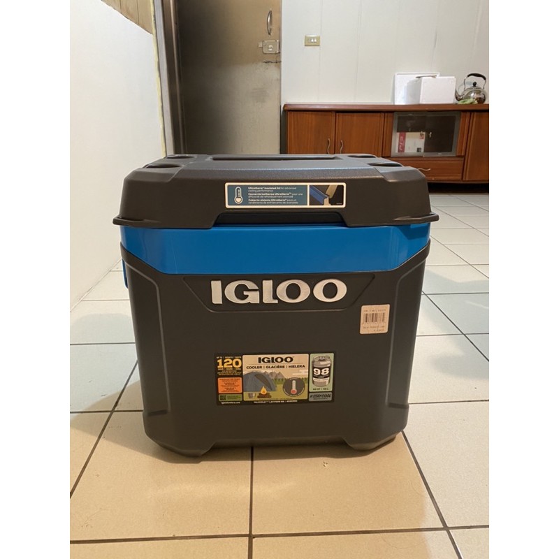 IGLOO冰桶，美國製 58公升，滾輪冰桶 ，露營用品