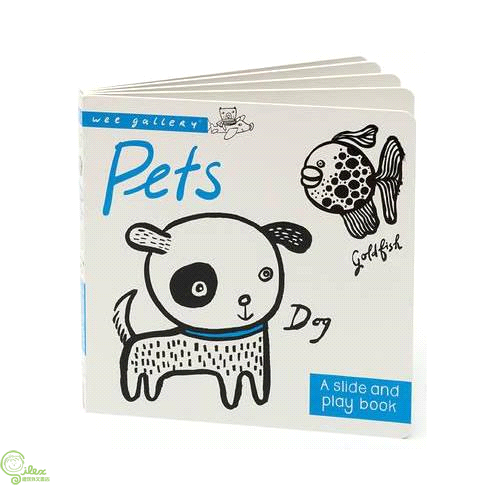 Wee Gallery Board Books: Pets (硬頁推拉書)