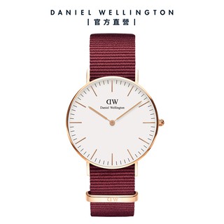【Daniel Wellington】DW 手錶 Classic Roselyn 36mm玫瑰紅織紋錶