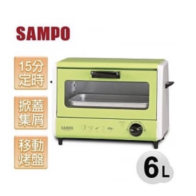 二手 【聲寶SAMPO】6L定時小烤箱／KZ-PH06（不附烤盤）