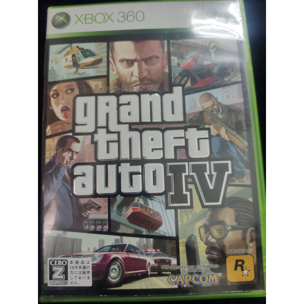 XBOX360 遊戲片 俠盜獵車手4 日版(ONE可玩)Grand Theft Auto IV GTA4 附地圖