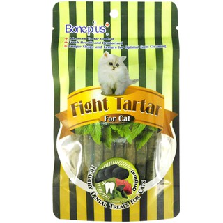 Bone Plus 70G 魚型 薄荷潔牙骨 魚肉 薄荷潔牙條 貓用 潔牙 化毛 貓零食 貓點心 貓用潔牙