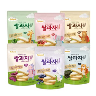 （超商當天出貨，2023.6-10月）韓國 ibobomi 嬰兒米餅 原味 菠菜 藍莓 蘋果